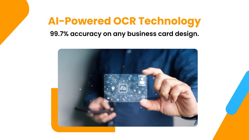 AI-powered OCR business card scanning